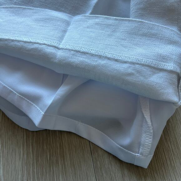 J Crew Carolina Flare Pant In Stretch Linen Blend Womens Size 00 White - Picture 9 of 13